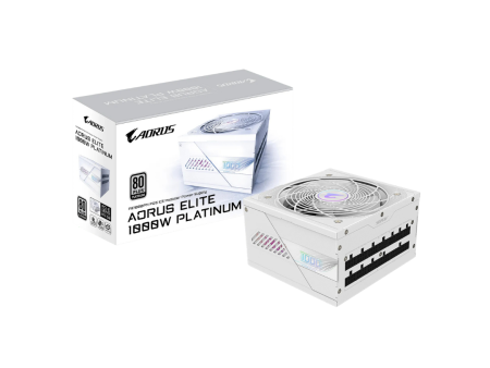 Gigabyte Aorus Elite P1000W 80+ Platinum Modular PCIe 5.0 ICE Power Supply GP-AE1000PM-PG5-ICE For Sale