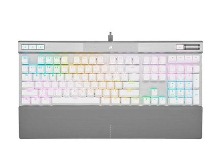 Corsair K70 PRO RGB Optical-Mechanical Gaming Keyboard with PBT DOUBLE SHOT PRO Keycaps — White CH-910951A-NA Sale