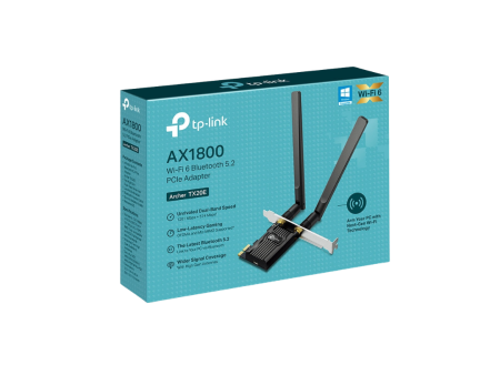 TP-Link ARCHER TX20E AX1800 Wi-Fi 6 Bluetooth 5.2 PCIe Adapter Discount