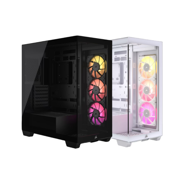 Corsair iCue Link 3500X RGB TG Mid-Tower PC Case ( Black CC-9011280-WW | White CC-9011281-WW ) Fashion