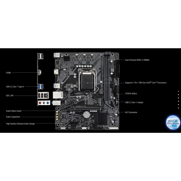 Gigabyte H510M K V2 LGA1200 Motherboard Online now