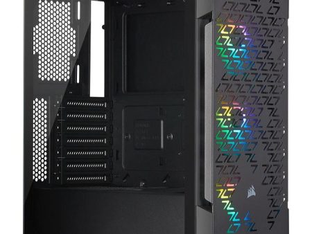 Corsair iCUE 220T RGB Airflow TG Mid-Tower Smart Case — Black 3x120mm CC-9011173-WW For Cheap