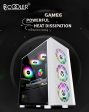 PCcooler GAME 6 Black mATX TG Mid Tower Case (with 1*120mm RGB Fan) Online Sale