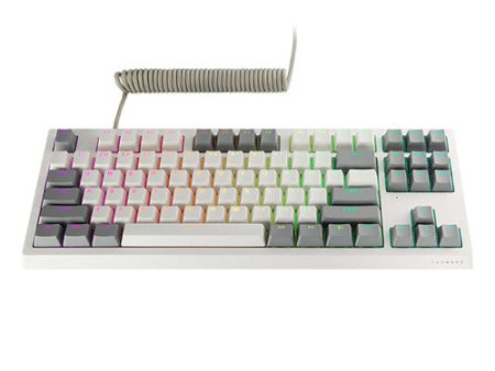 Tecware Phantom+ Elite White RGB TKL 87 keys Wraith Mechanical Keyboard (BROWN Tactile Switch, PINK Linear Switch, RED Linear Switch, ORANGE Tactile Switch) Fashion