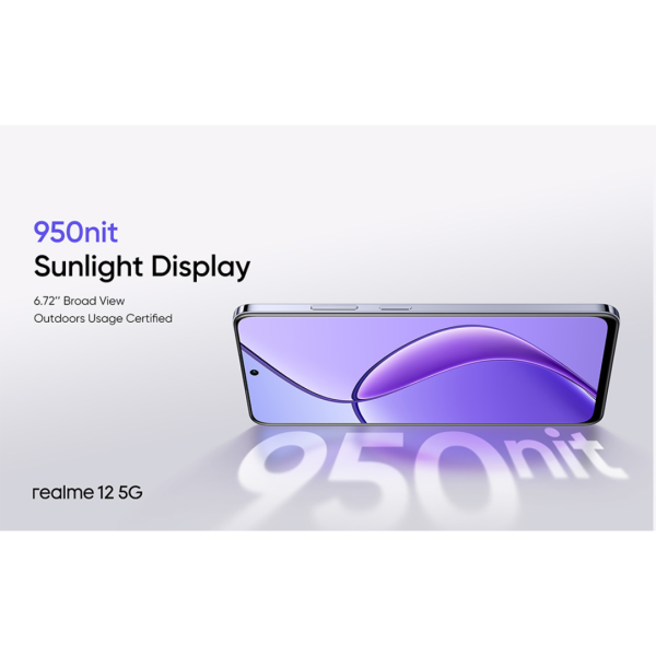 Realme 12 5G RMX3999 Smartphones | 8GB+256GB | 6.72  Dual Sim 5000mAh Twilight Purple Smartphones Supply