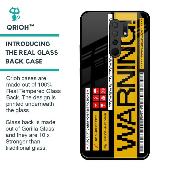 Aircraft Warning Glass Case for Redmi 9 prime For Sale