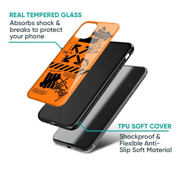 Anti Social Club Glass Case for Redmi Note 9 Fashion