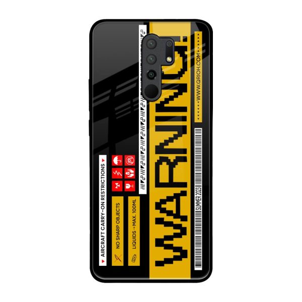 Aircraft Warning Glass Case for Redmi 9 prime For Sale