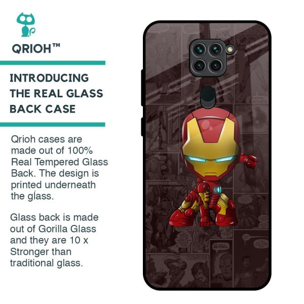 Angry Baby Super Hero Glass Case for Redmi Note 9 Cheap