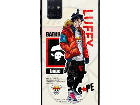 Bape Luffy Glass Case for Samsung Galaxy A51 Online Hot Sale