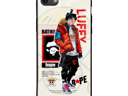 Bape Luffy Glass Case for iPhone SE 2020 Supply