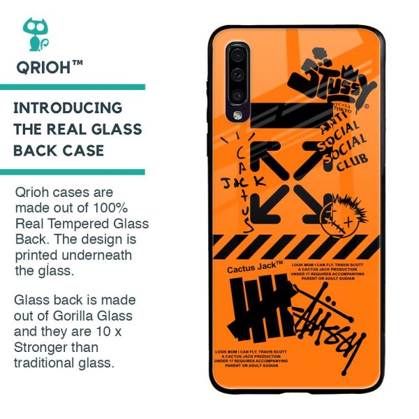 Anti Social Club Glass Case for Samsung Galaxy A50 For Sale