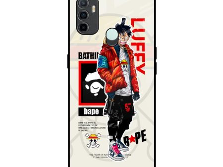 Bape Luffy Glass Case for Oppo A33 Online now