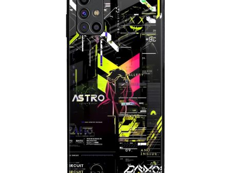 Astro Glitch Glass Case for Samsung Galaxy M31s Hot on Sale