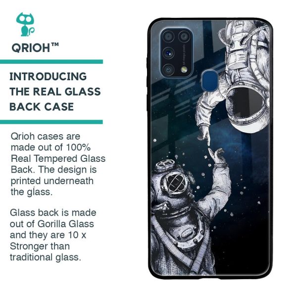 Astro Connect Glass Case for Samsung Galaxy M31 For Cheap