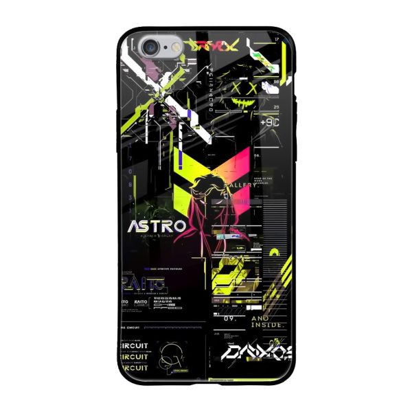 Astro Glitch Glass Case for iPhone 6S Online Hot Sale