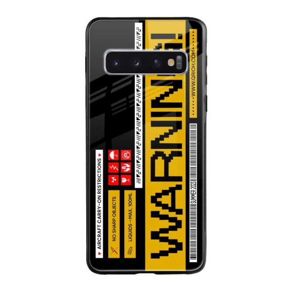 Aircraft Warning Glass Case for Samsung Galaxy S10 For Sale