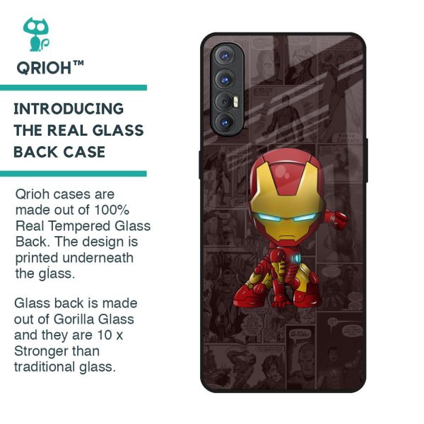 Angry Baby Super Hero Glass Case for Oppo Reno 3 Pro Cheap