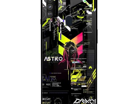 Astro Glitch Glass Case for Samsung Galaxy M30s Online Sale