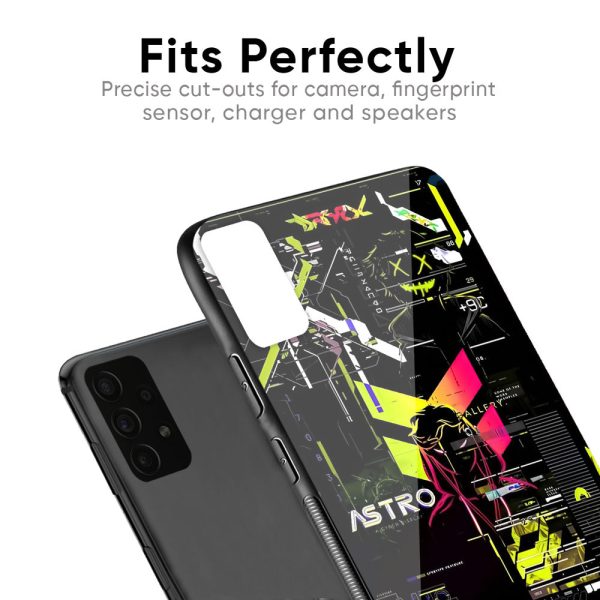 Astro Glitch Glass Case for Samsung Galaxy A71 Online Sale