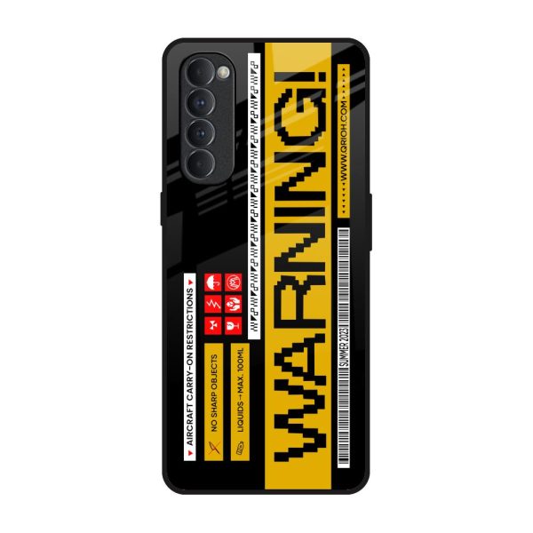 Aircraft Warning Glass Case for Oppo Reno4 Pro Sale