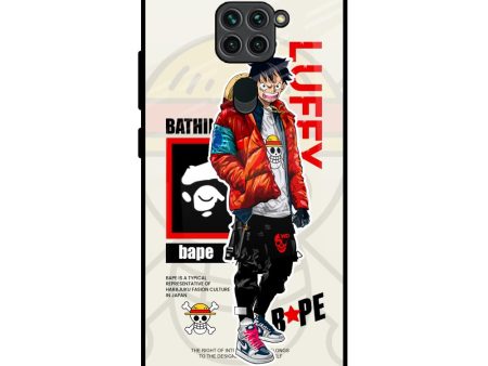 Bape Luffy Glass Case for Redmi Note 9 For Sale