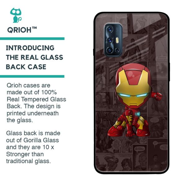 Angry Baby Super Hero Glass Case for Vivo V17 Online