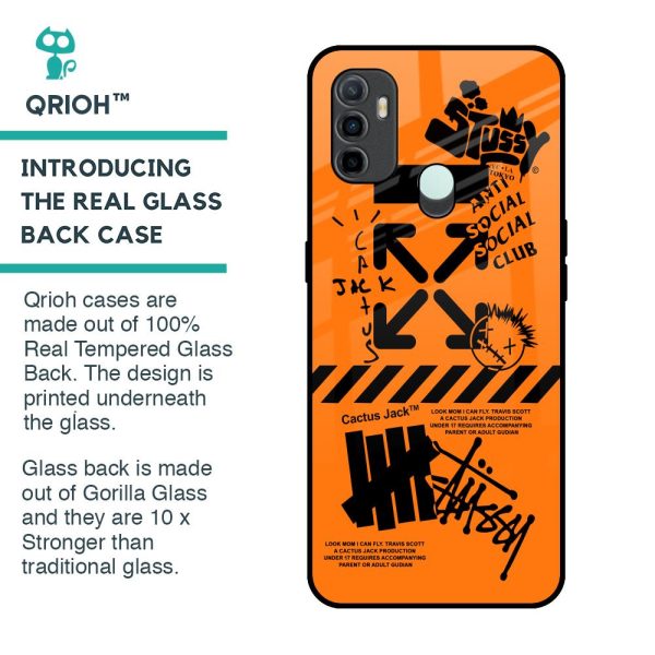 Anti Social Club Glass Case for Oppo A33 Discount