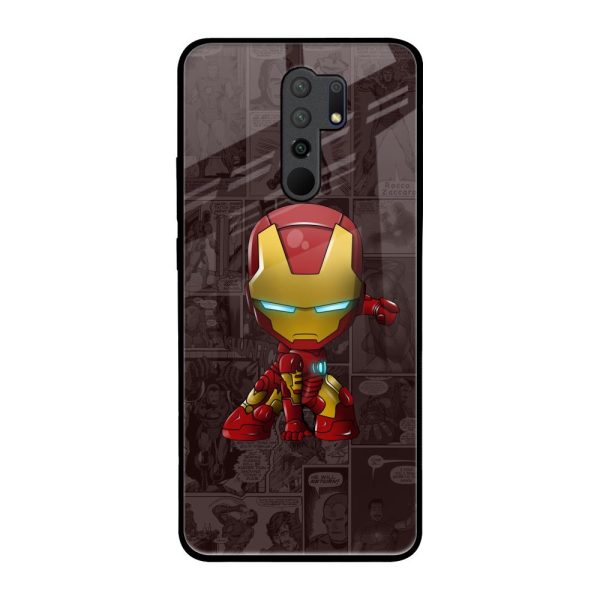 Angry Baby Super Hero Glass Case for Redmi 9 prime Fashion