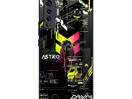 Astro Glitch Glass Case for Vivo X50 For Cheap