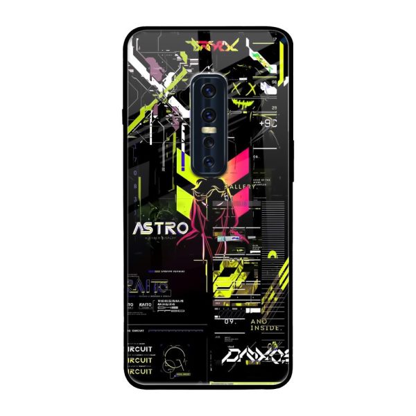 Astro Glitch Glass Case for Vivo V17 Pro Hot on Sale