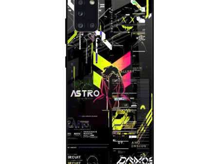 Astro Glitch Glass Case for Samsung Galaxy A31 For Sale