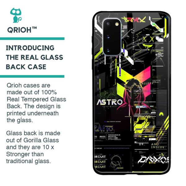 Astro Glitch Glass Case for Samsung Galaxy S20 on Sale