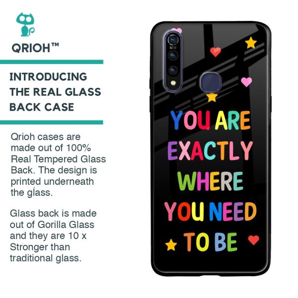 Magical Words Glass Case for Vivo Z1 Pro Online Hot Sale