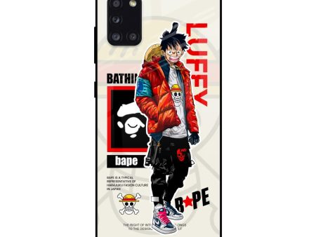 Bape Luffy Glass Case for Samsung Galaxy A31 Online now