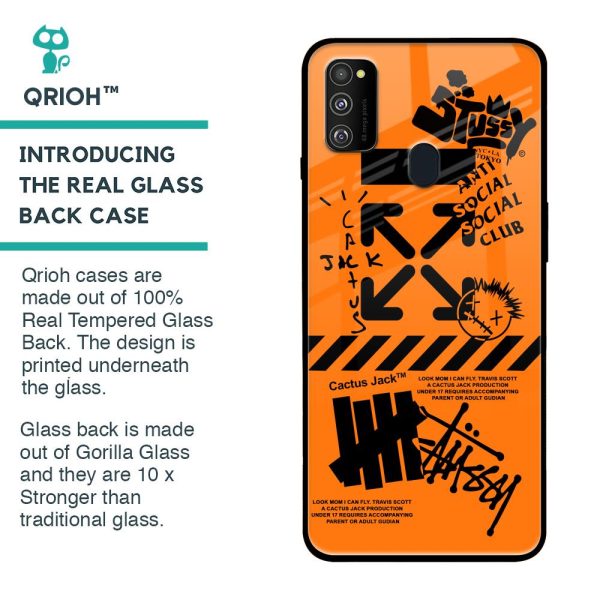 Anti Social Club Glass Case for Samsung Galaxy M30s For Discount