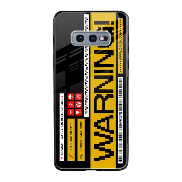 Aircraft Warning Glass Case for Samsung Galaxy S10E Online Sale