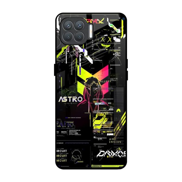 Astro Glitch Glass Case for Oppo F17 Pro Discount