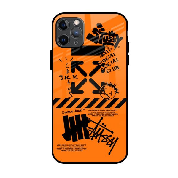 Anti Social Club Glass Case for iPhone 11 Pro Max Discount