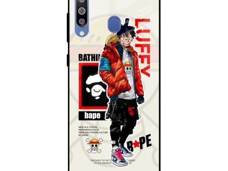 Bape Luffy Glass Case for Samsung Galaxy M40 Online Hot Sale