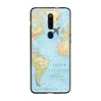 Travel Map Glass Case for Oppo F11 Pro For Sale