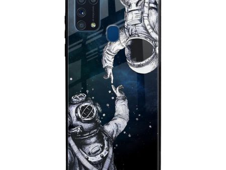 Astro Connect Glass Case for Samsung Galaxy M31 For Cheap