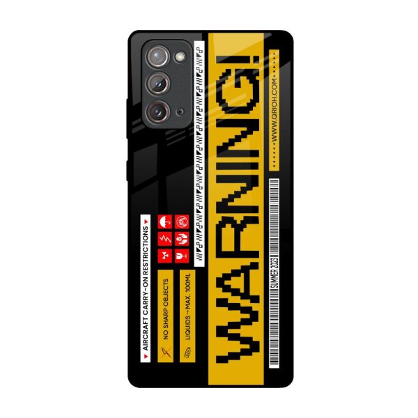 Aircraft Warning Glass Case for Samsung Galaxy Note 20 Online now