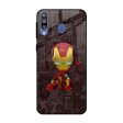 Angry Baby Super Hero Glass Case for Samsung Galaxy M40 Hot on Sale