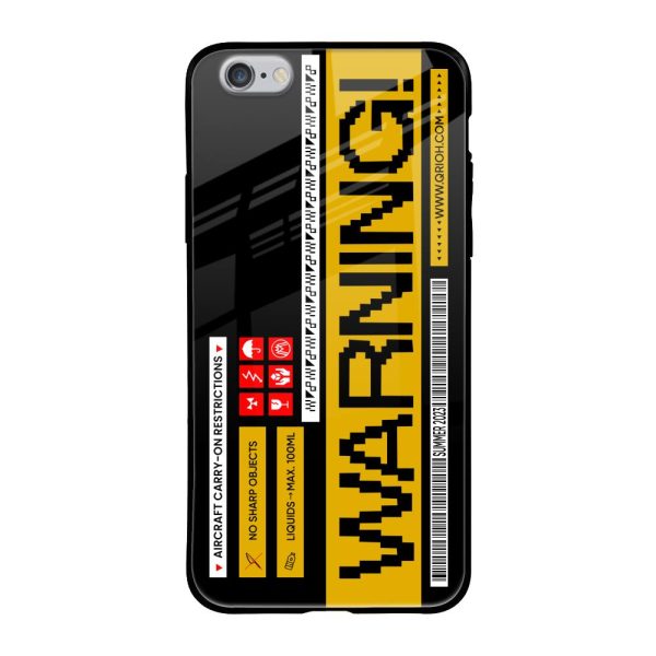 Aircraft Warning Glass Case for iPhone 6S Online Hot Sale