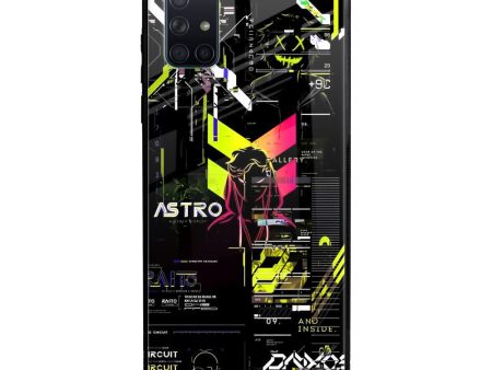 Astro Glitch Glass Case for Samsung Galaxy A51 For Sale