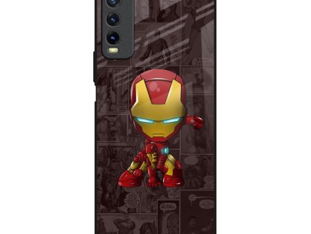 Angry Baby Super Hero Glass Case for Vivo Y20 Online Sale