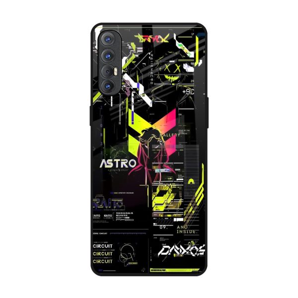 Astro Glitch Glass Case for Oppo Reno 3 Pro Online