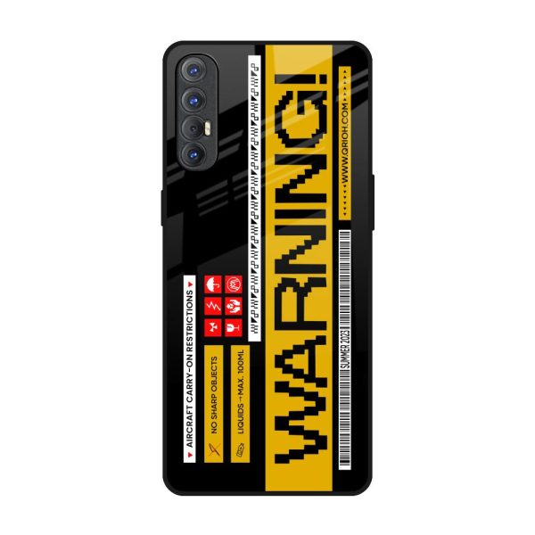 Aircraft Warning Glass Case for Oppo Reno 3 Pro Online now