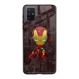 Angry Baby Super Hero Glass Case for Samsung Galaxy A71 Online Sale